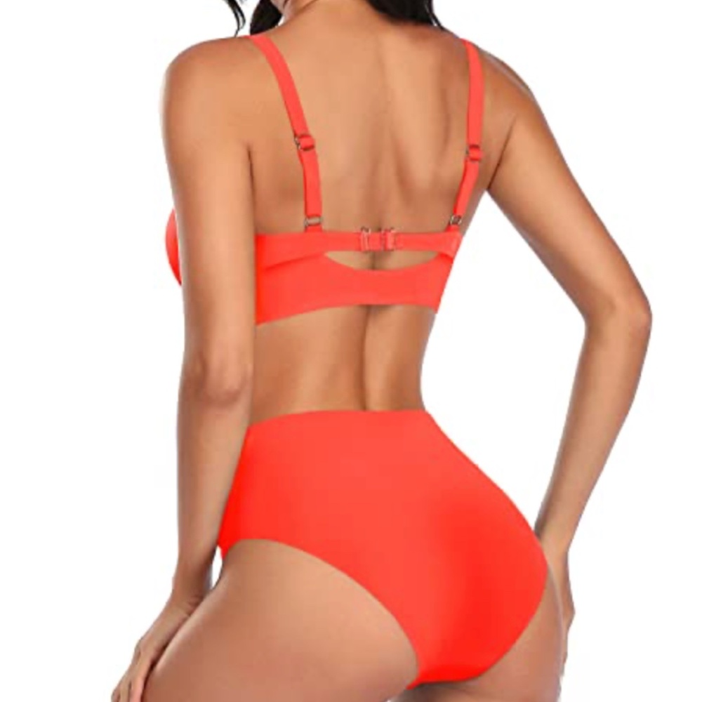 TEMPT ME Neon Orange Bikini XS NWT - Picture 2 of 10